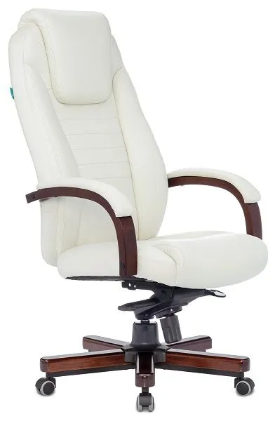 Кресло руководителя Бюрократ T-9923WALNUT слоновая кость кожа крестовина металл/дерево Кресло руководителя Бюрократ T-9923WALNUT слоновая кость кожа крестовина металл/дерево